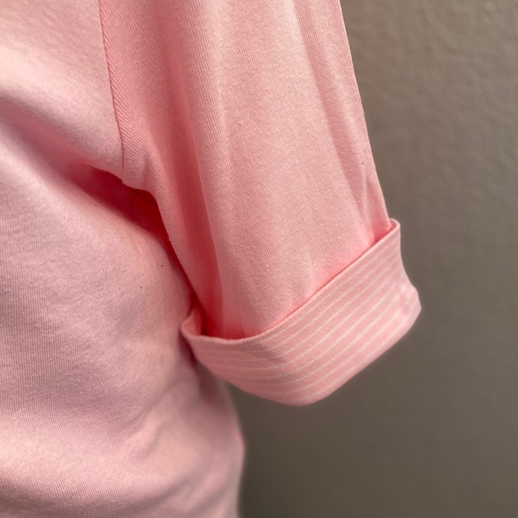 π WHITE STAG PINK BOAT NECK TEE - Picture 5 of 7